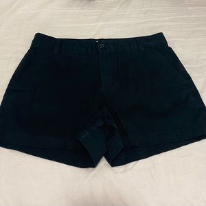 gap womens shorts! (khaki, black, size 10 - medium)